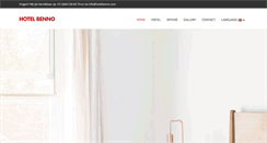 Desktop Screenshot of hotelbenno.com