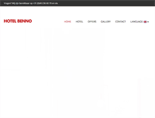 Tablet Screenshot of hotelbenno.com